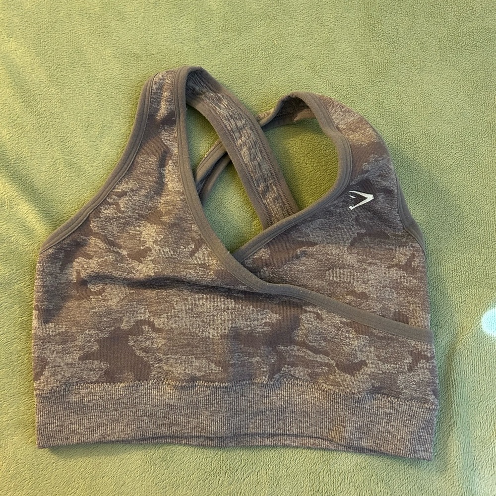 Gymshark camo bra